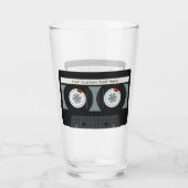 レトロカセットカスタムテープ文字 タンブラーグラス (裏面)