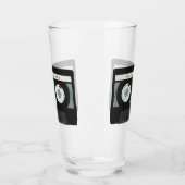 レトロカセットカスタムテープ文字 タンブラーグラス (左)