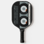 レトロカセットカスタムテープ文字 ピックルボールラケット (正面)