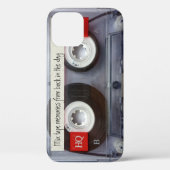 レトロカセットテープおもしろいヴィンテージ Case-Mate iPhoneケース (裏面)