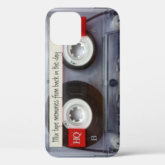 レトロカセットテープおもしろいヴィンテージ Case-Mate iPhoneケース (裏面)