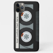 レトロカセットテープカスタム文字電話ケース Case-Mate iPhoneケース (裏面)