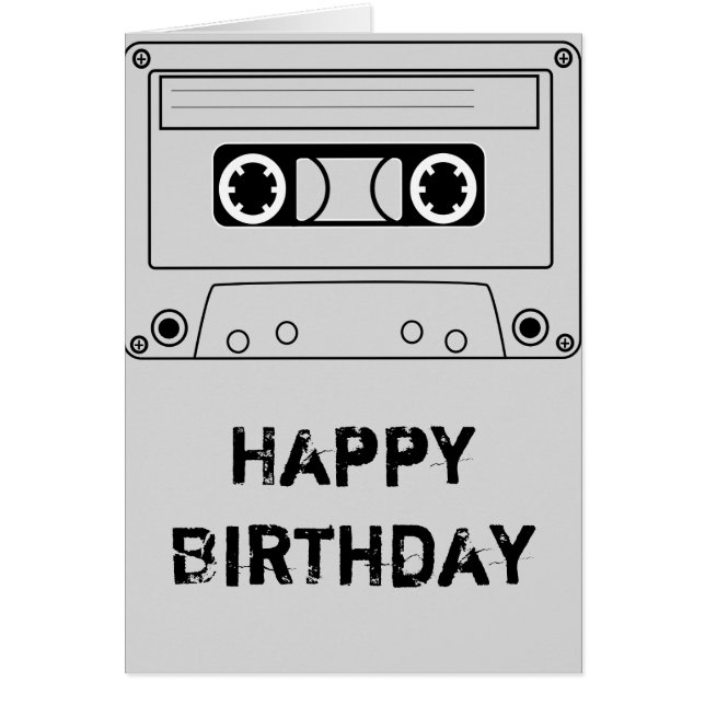 レトロカセットテープグランジ音楽 (正面)