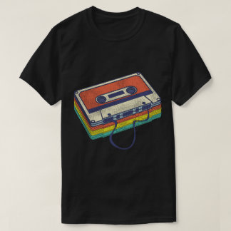 レトロカセットテープデザイン Tシャツ