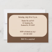 レトロカセットテープパーティの招待状 招待状 (裏面)