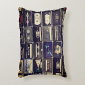 レトロカセットテープ枕 アクセントクッション (正面(垂直))