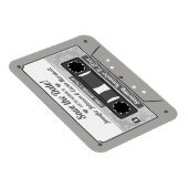 レトロカセットテープ結婚式の日付を保存 マグネット (右側)