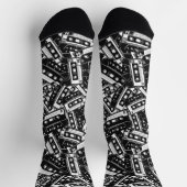 レトロカセットテープ靴下 – ヴィンテージVibes ソックス (上部)