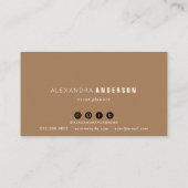 レトロカセットテープ音楽赤ビジネスカード 名刺 (裏面)