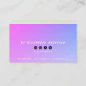 レトロカセットテープ音楽DJ名刺 名刺 (裏面)