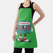 レトロカセットテープ。 エプロン (インサイチュ)