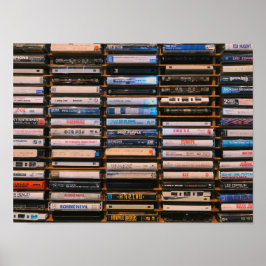 レトロカセットテープ ポスター