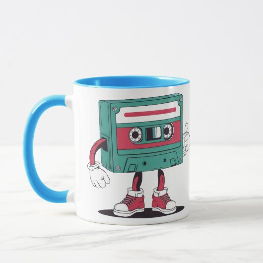 レトロカセットテープ。 マグカップ (左)