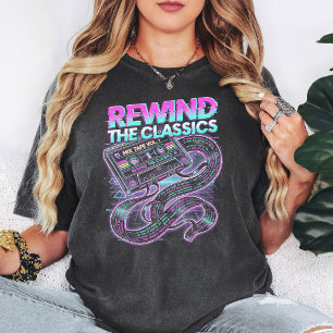 レトロカセットテープ ミックステープ Vaporwave Tシャツ