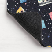レトロカセットテープ(宇宙宇宙) マウスパッド (コーナー)