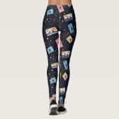 レトロカセットテープ(宇宙宇宙) レギンス (裏面)