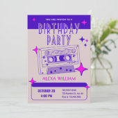 レトロカセットテープ 招待状 (スタンド正面)