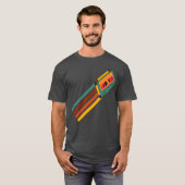 レトロカセットテープ 70年代 ユーモア Tシャツ (正面フル)
