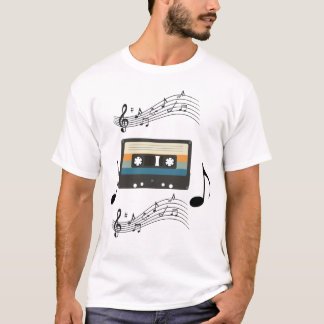 レトロカセットテープ Tシャツ
