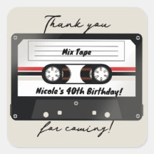 レトロカセットテープBeige Gray 90の誕生日パーティー