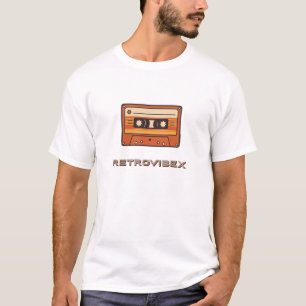 レトロカセットテープTシャツ – ヴィンテージ音楽Tシャツ Tシャツ