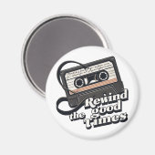 レトロカセットデザイン郷愁 マグネット (正面/裏面)