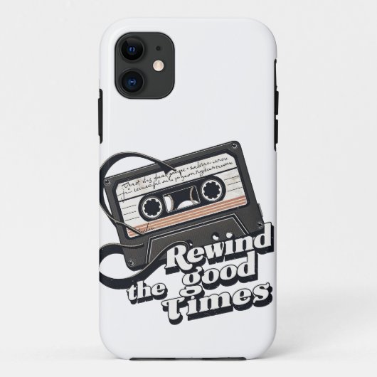 レトロカセットデザイン郷愁 Case-Mate iPhoneケース (裏面)