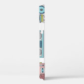 レトロカセットプレーヤー: 80年代ヴィンテージアート Case-Mate iPhoneケース (裏面 / 右)