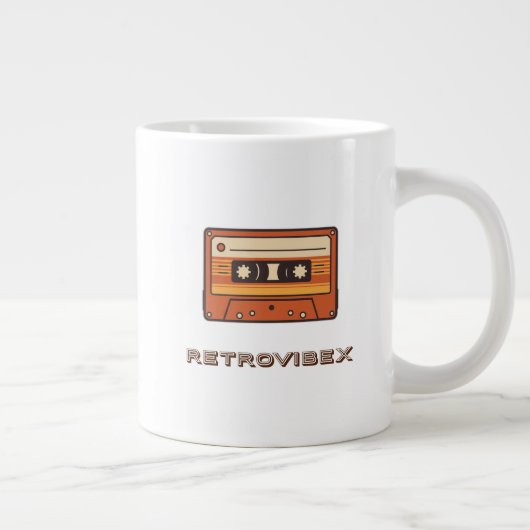 レトロカセットマグカップ – RETROVIBEXヴィンテージコーヒーカップ ジャンボコーヒーマグカップ (右)