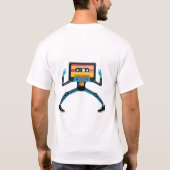 レトロカセットマン Tシャツ (裏面)