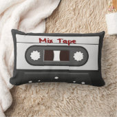 レトロカセット混合テープ装飾用クッション ランバークッション (ブランケット)