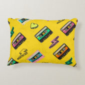 レトロカセット： 80の愛パーティーデザイン アクセントクッション (裏面)