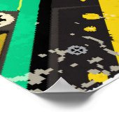 レトロカセット： 80の愛パーティーデザイン ポスター (角)