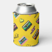 レトロカセット: 80の愛パーティーデザイン 缶クーラー (缶裏面)