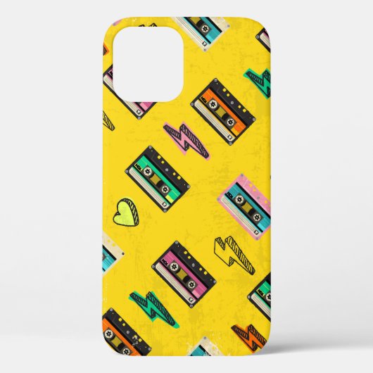 レトロカセット： 80の愛パーティーデザイン Case-Mate iPhoneケース (裏面)