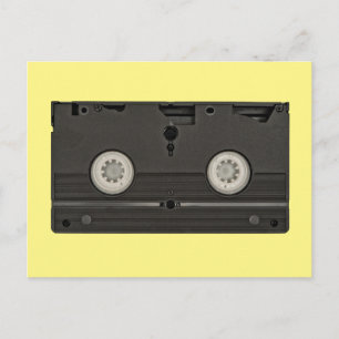 レトロカセットVHSテープフォト ポストカード