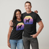 レトロカッコいいサンセットビー素晴らしグルオーナーおもしろい Tシャツ (ユニセックス)