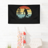 レトロカッコいいディスクゴルフスポーツヴィンテージ 横断幕 (インサイチュ)