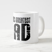 レトロカッコいいパパ：世界一のパパ ジャンボコーヒーマグカップ (正面右)