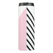 レトロカッコいいビベモノグラムストライプカラーブロック タンブラー (裏面)