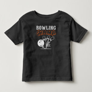 レトロカッコいいボーリングチャンスポーツトドラー トドラーTシャツ