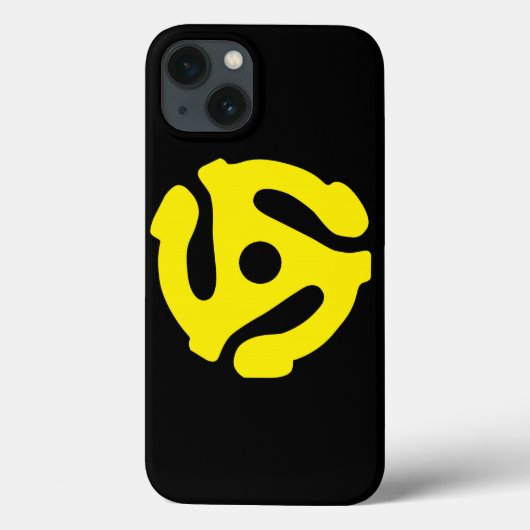 レトロカッコいいヴィンテージイエロー45スペーサーDJ Case-Mate iPhoneケース (裏面)
