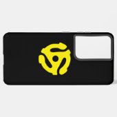 レトロカッコいいヴィンテージイエロー45スペーサーDJ SAMSUNG GALAXYケース (裏面横)