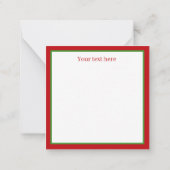 レトロカッコいいヴィンテージサンタ・ミセス・クロース ノートカード (裏面)