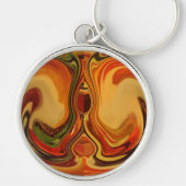 レトロカッコいいヴィンテージハクナマタタ秋ラスタカラー キーホルダー (正面)