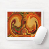 レトロカッコいいヴィンテージハクナマタタ秋ラスタカラー マウスパッド (マウス)