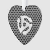 レトロカッコいいヴィンテージChrome 45スペーサDJプリント オーナメント (正面)