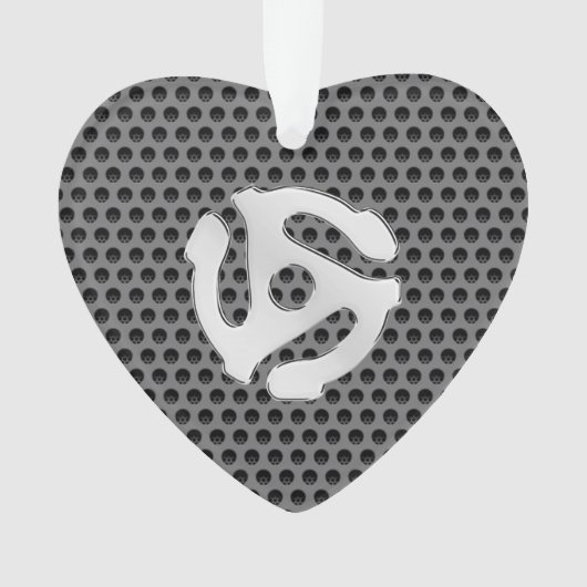 レトロカッコいいヴィンテージChrome 45スペーサDJプリント オーナメント (正面)