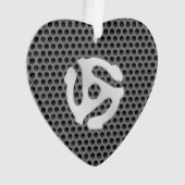 レトロカッコいいヴィンテージChrome 45スペーサDJプリント オーナメント (正面)