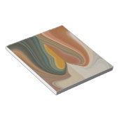 レトロカッコいい抽象芸術グラフィックカラフルマタタストランド ノートパッド (アングル)